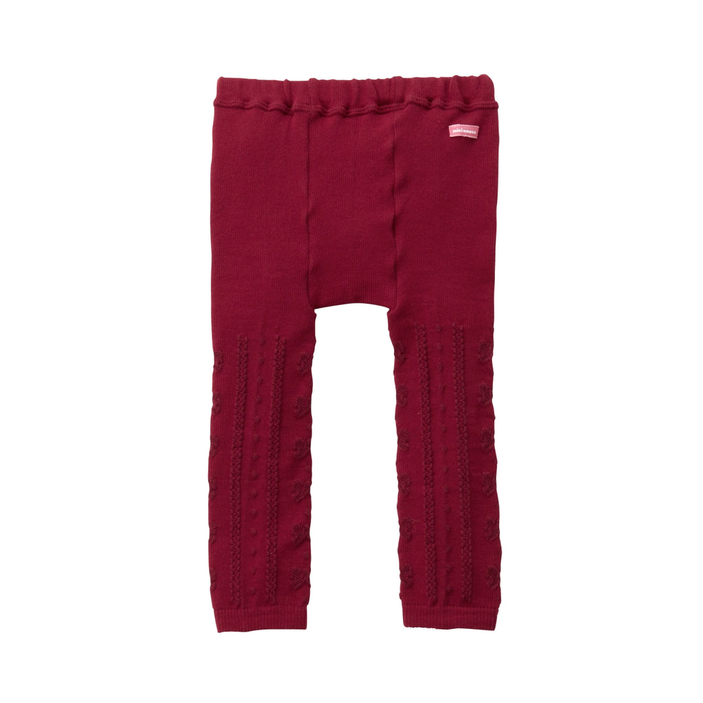 LEGGING EN COTON BORDEAUX