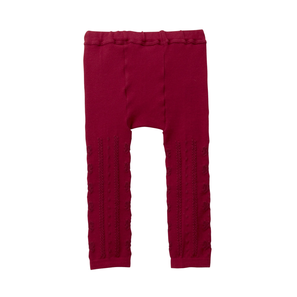 LEGGING EN COTON BORDEAUX