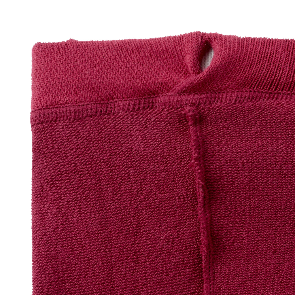 BURGUNDY COTTON LEGGINGS