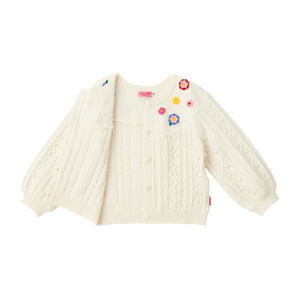 CARDIGAN WITH LITTLE FLOWERS