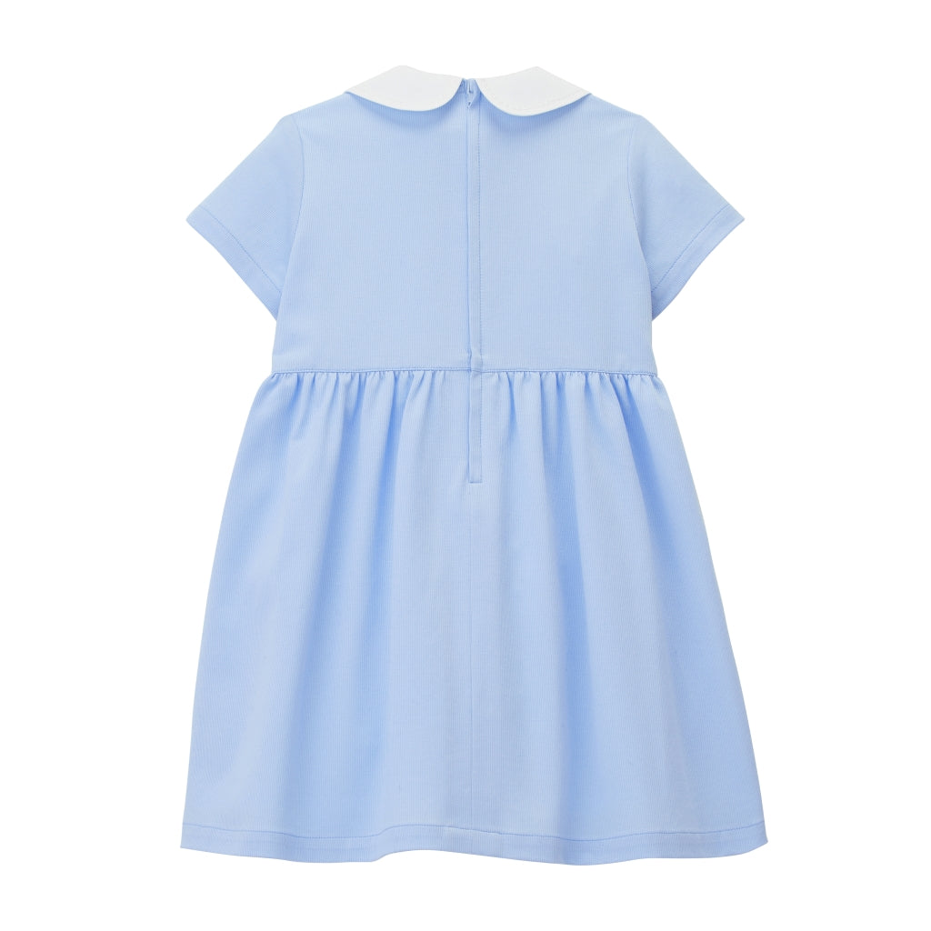 ROBE BLEU CLAIR COL CLAUDINE