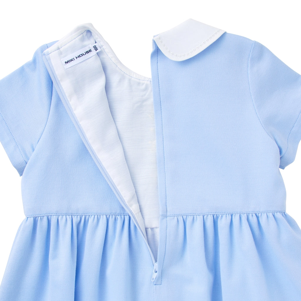 LIGHT BLUE DRESS WITH PETER PAN COLLAR