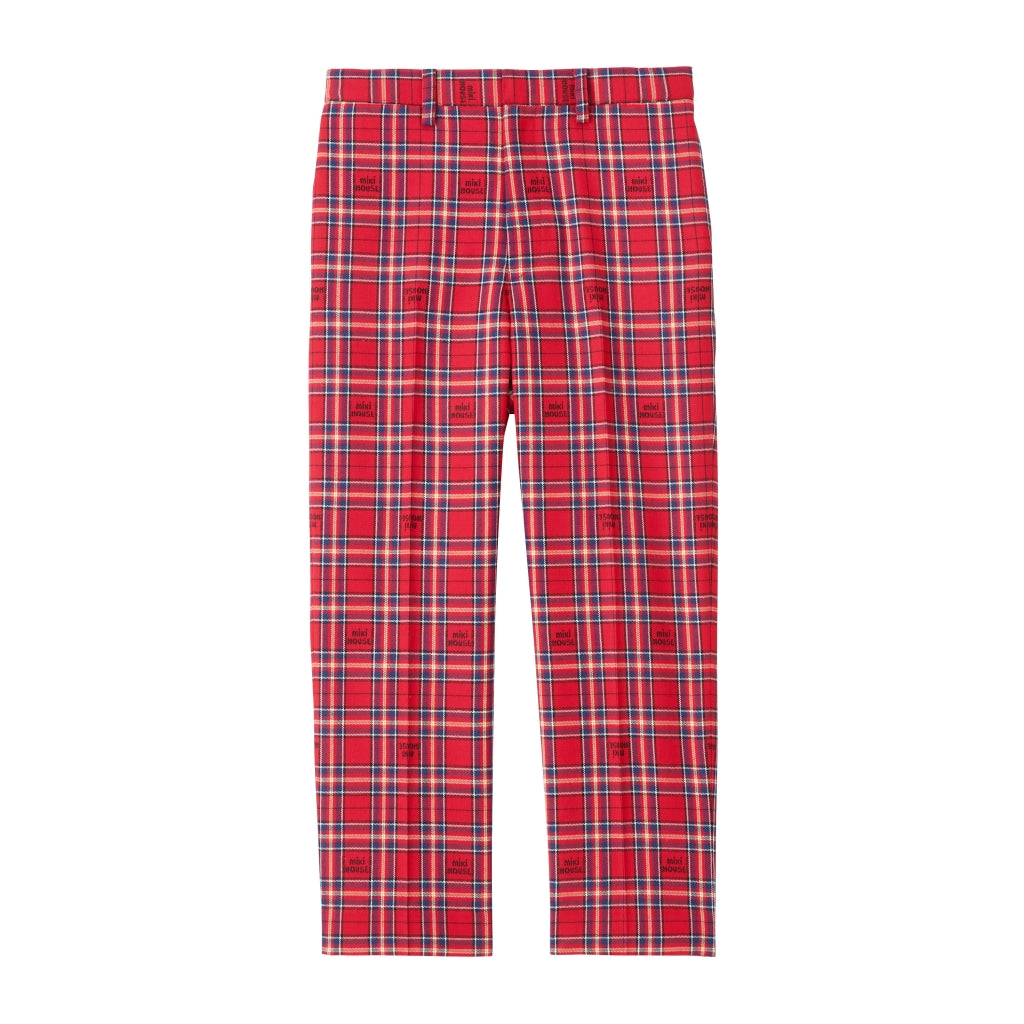 ENSEMBLE DE COSTUME ROUGE À CARREAUX