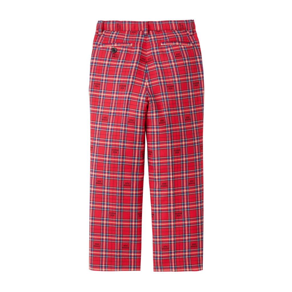 ENSEMBLE DE COSTUME ROUGE À CARREAUX