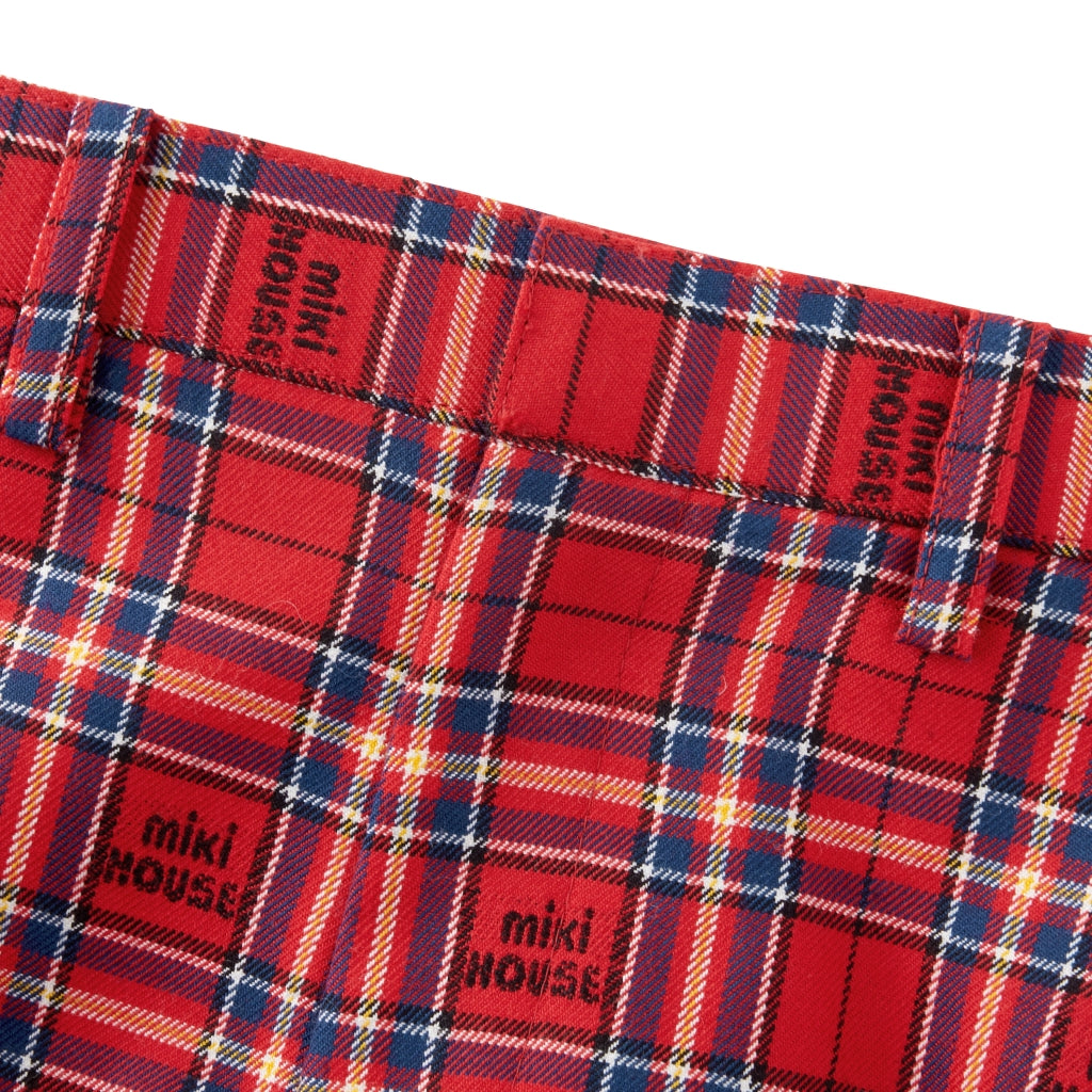 ENSEMBLE DE COSTUME ROUGE À CARREAUX