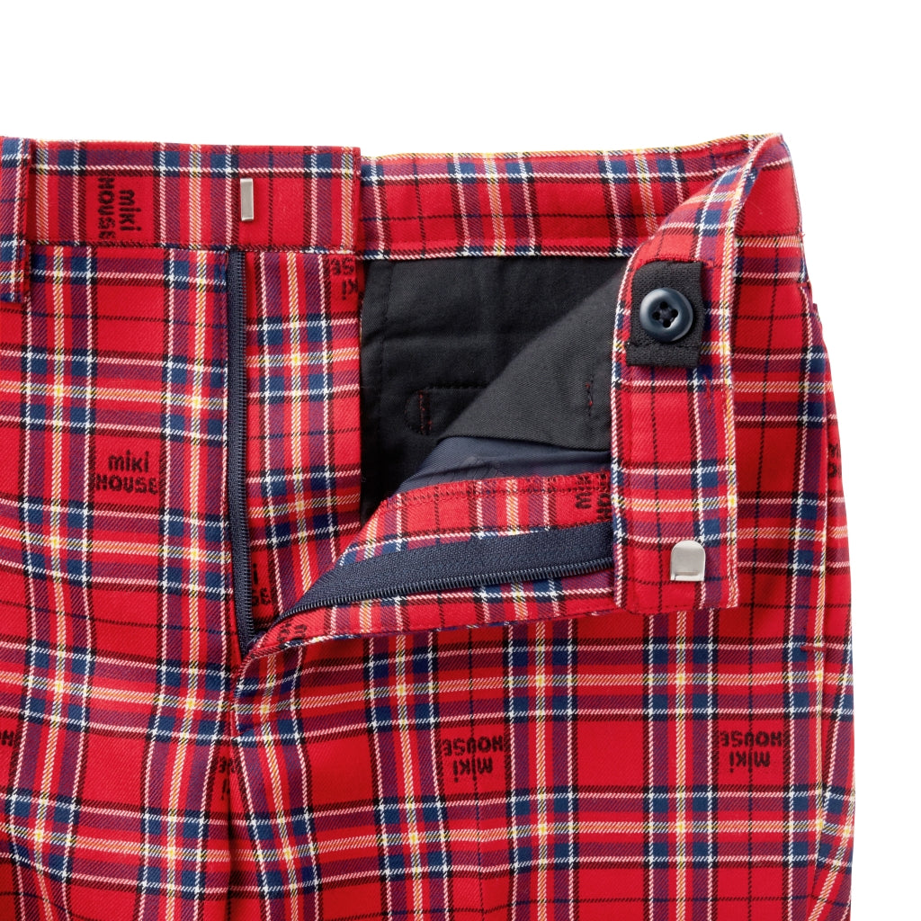 ENSEMBLE DE COSTUME ROUGE À CARREAUX