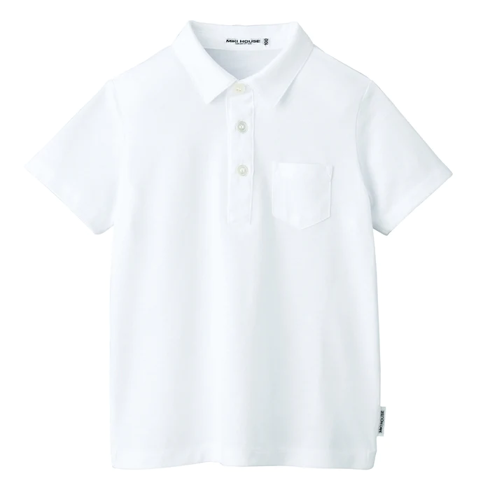 POLO BLANC À MANCHES COURTES