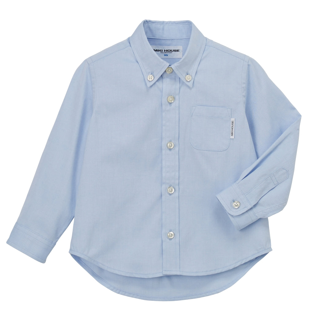 CHEMISE EN COTON BLEU CLAIR