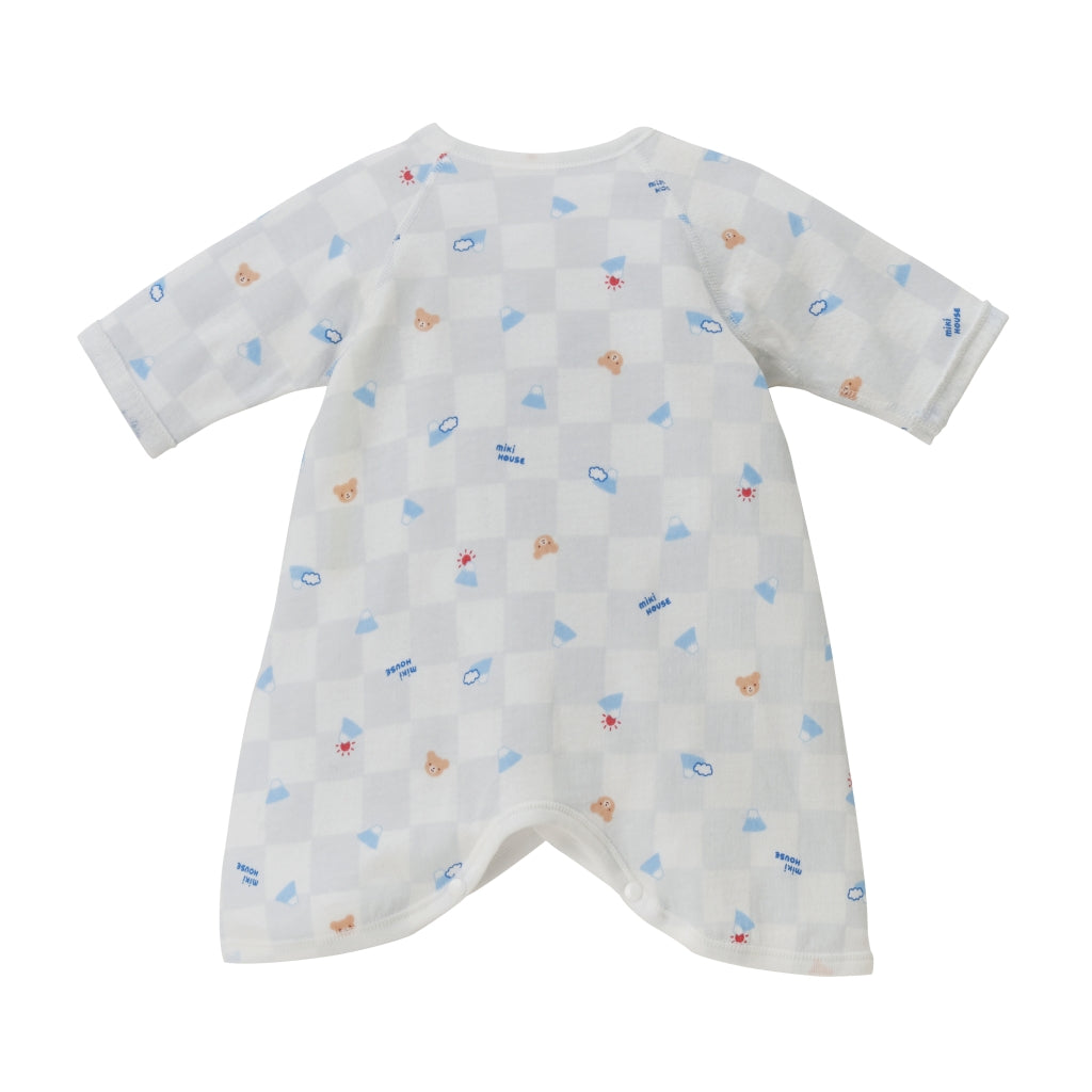 BODY HADAGI EN COTON PIMA BLANC IMPRIMÉ NUAGE ET SOLEIL