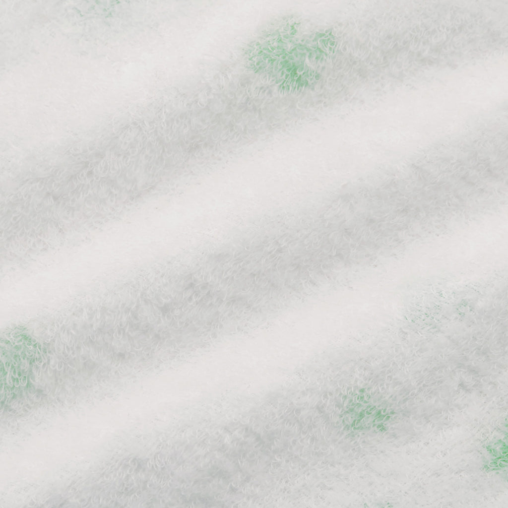 BAVOIR EN COTON MOTIF TRÈFLES