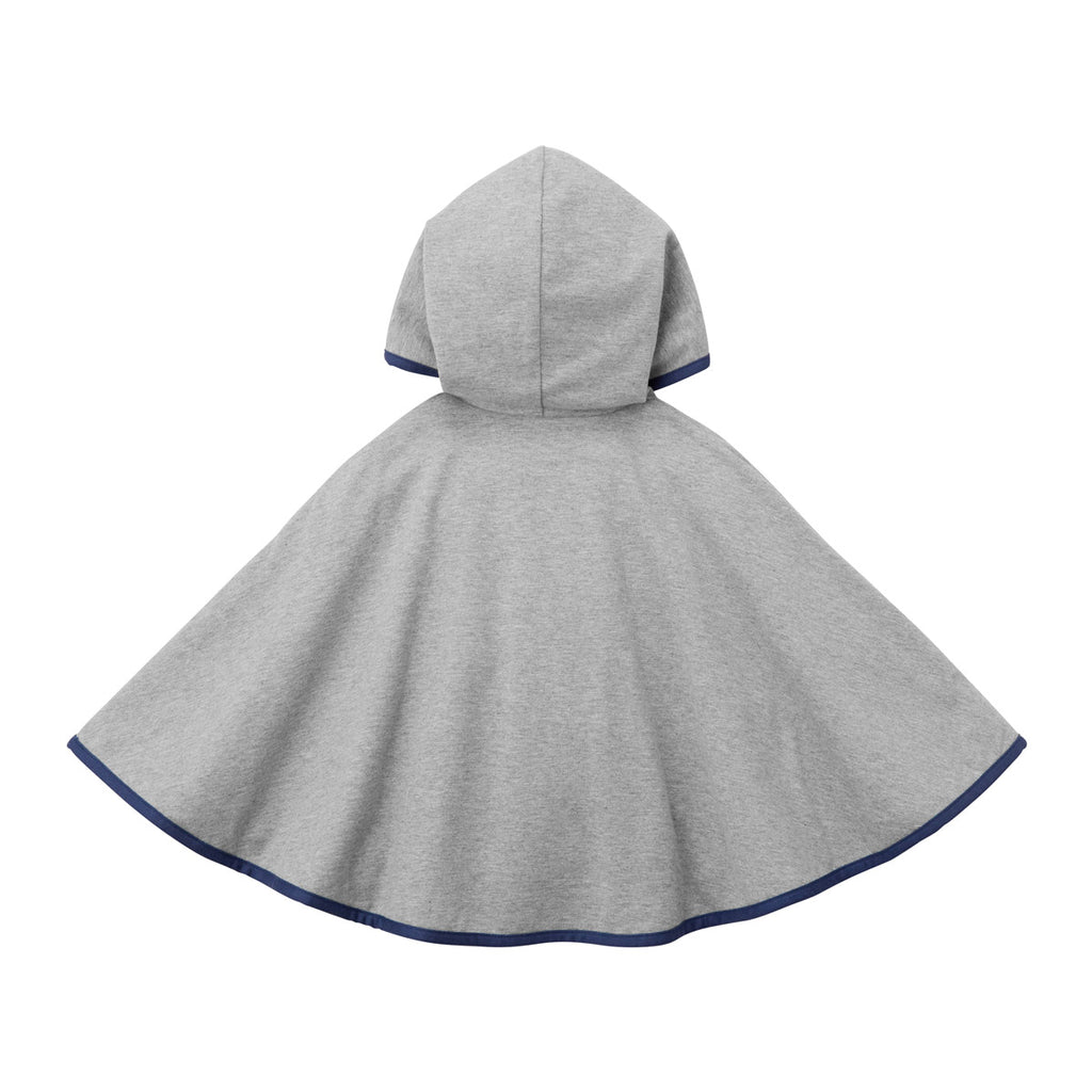 PONCHO EN COTON GRIS