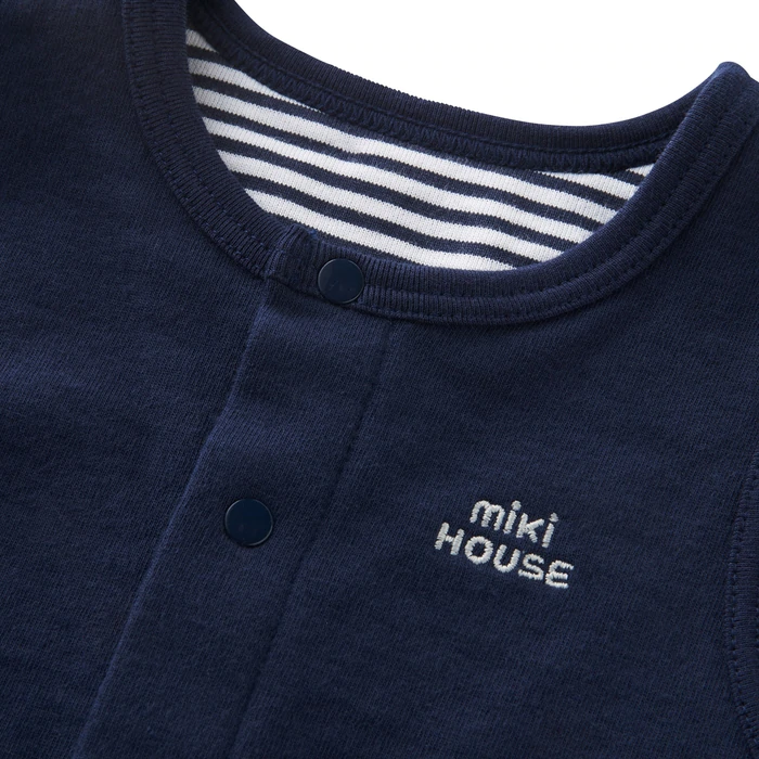 GILET SANS MANCHES BLEU MARINE BÉBÉ MIKI HOUSE