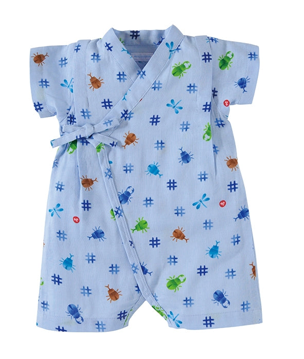 JINBEI BLEU AVEC DES MOTIFS INSECTES