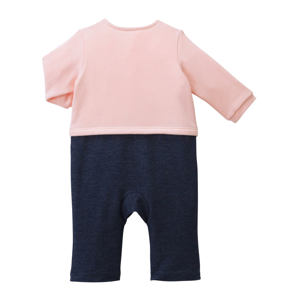 COMBINAISON EN COTON ROSE