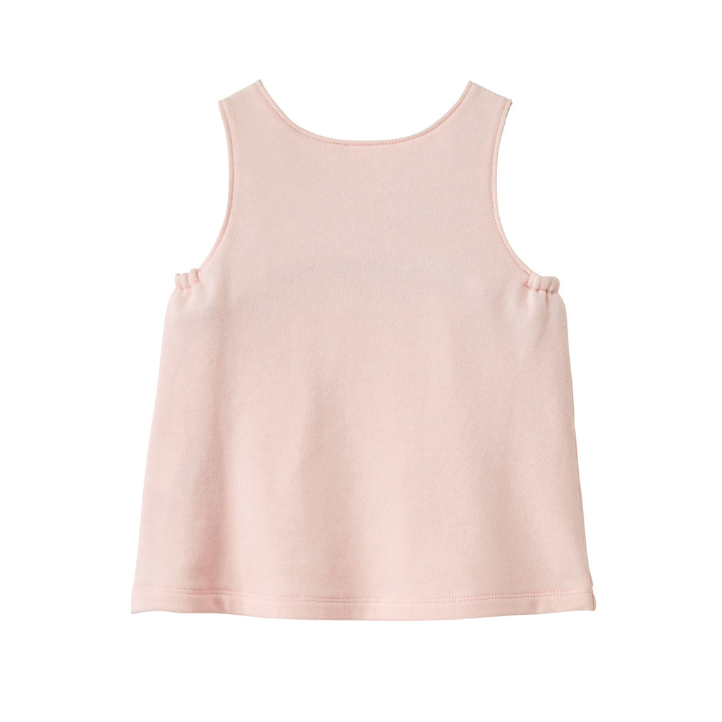 ROBE PAR DESSUS BÉBÉ EN COTON ROSE
