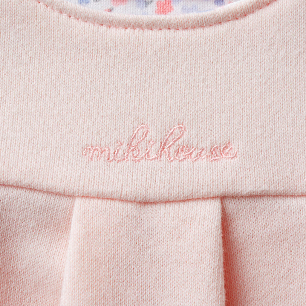 ROBE PAR DESSUS BÉBÉ EN COTON ROSE