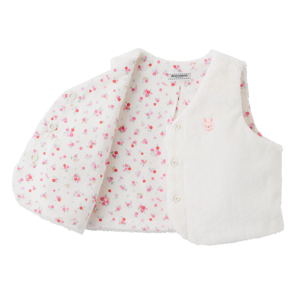 BABY WHITE SLEEVELESS VEST
