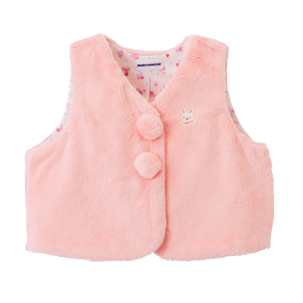 GILET SANS MANCHE ROSE BÉBÉ