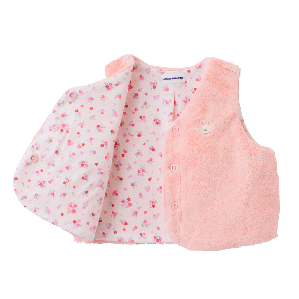 GILET SANS MANCHE ROSE BÉBÉ