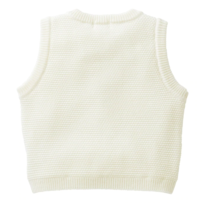 GILET SANS MANCHES BLANC BÉBÉ MIKI HOUSE