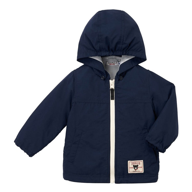 NAVY BLUE WATER-REPELLENT WINDBREAKER