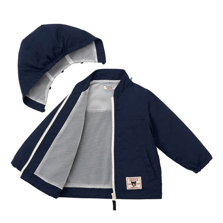 NAVY BLUE WATER-REPELLENT WINDBREAKER