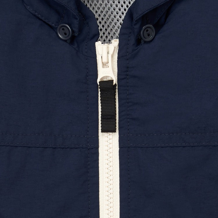 NAVY BLUE WATER-REPELLENT WINDBREAKER