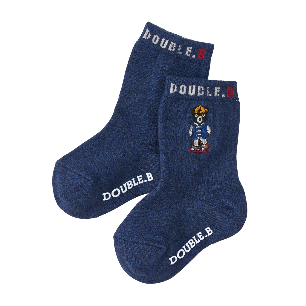 CHAUSSETTES BLEU MARINE DOUBLE B