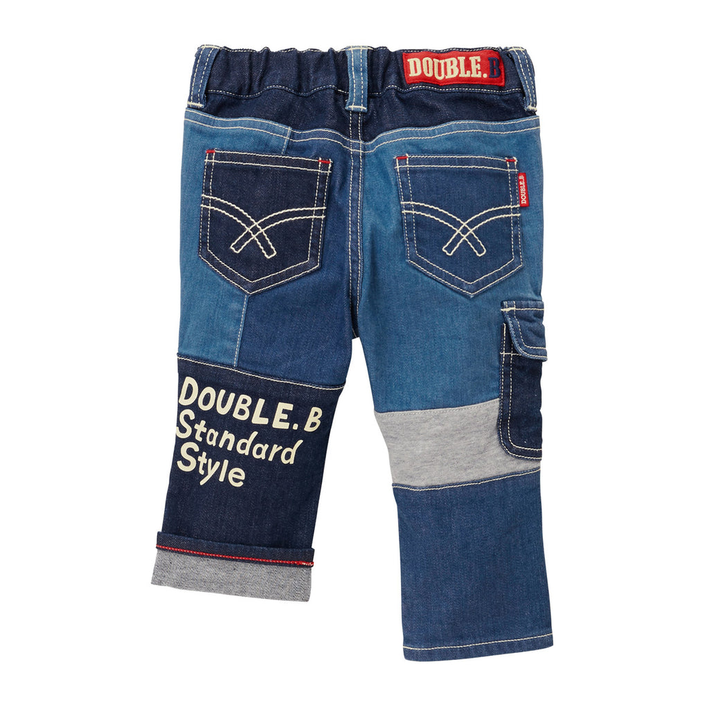 PANTALON EN DENIM BLEU