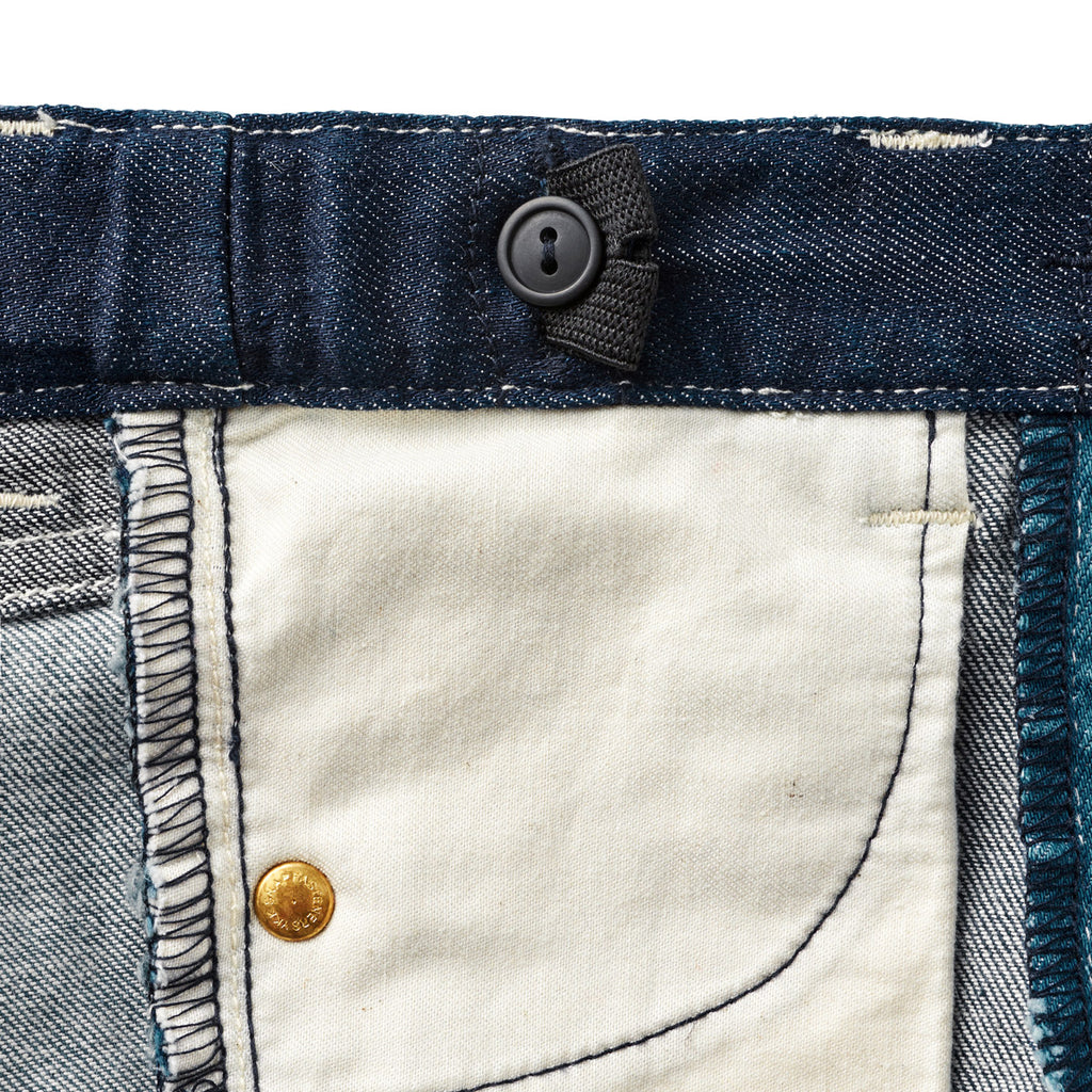 PANTALON EN DENIM BLEU