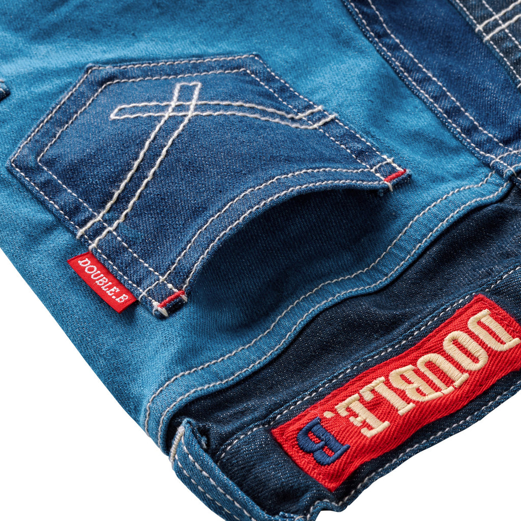 PANTALON EN DENIM BLEU