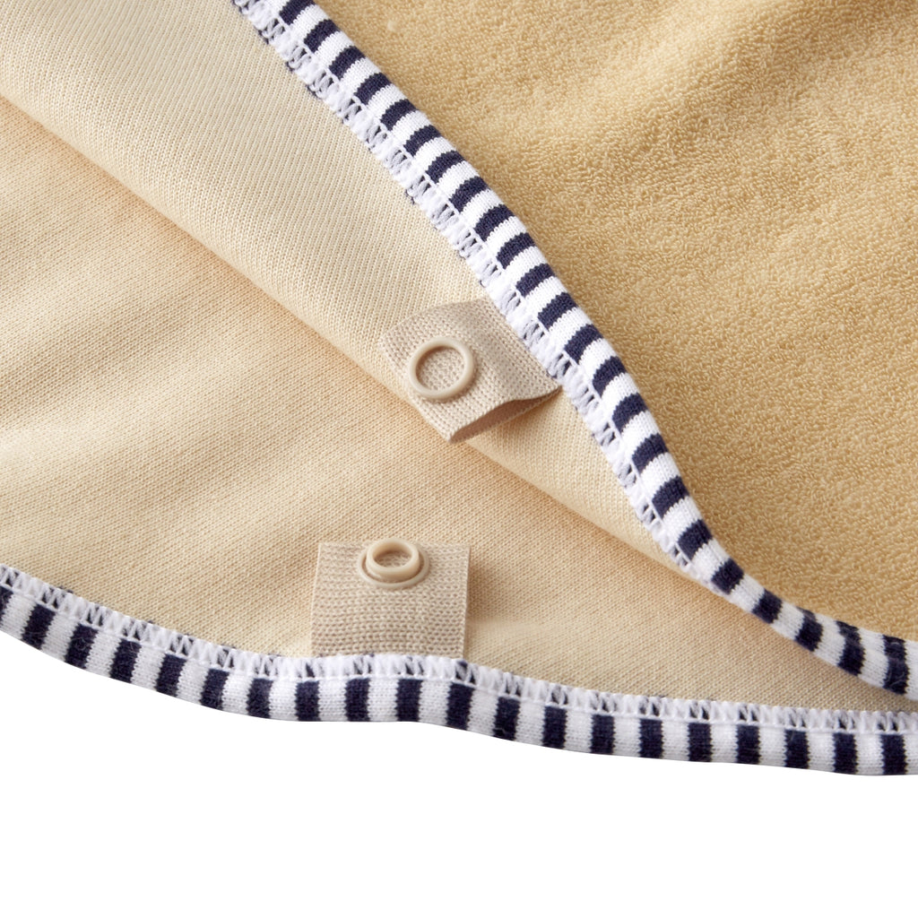 BEIGE DOUBLE B PONCHO FOR BOY