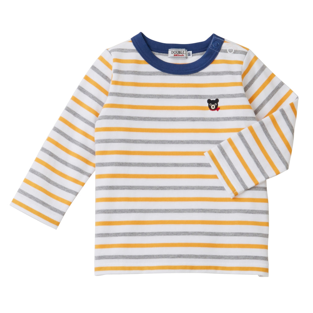 T-SHIRT MANCHES LONGUES EN COTON À RAYURES