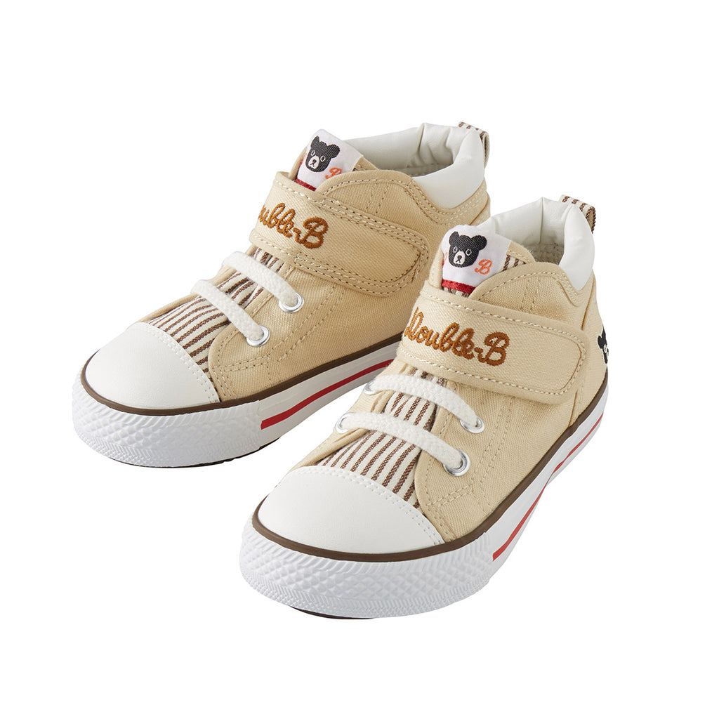 CHAUSSURES MONTANTES À RAYURES BEIGE DOUBLE B