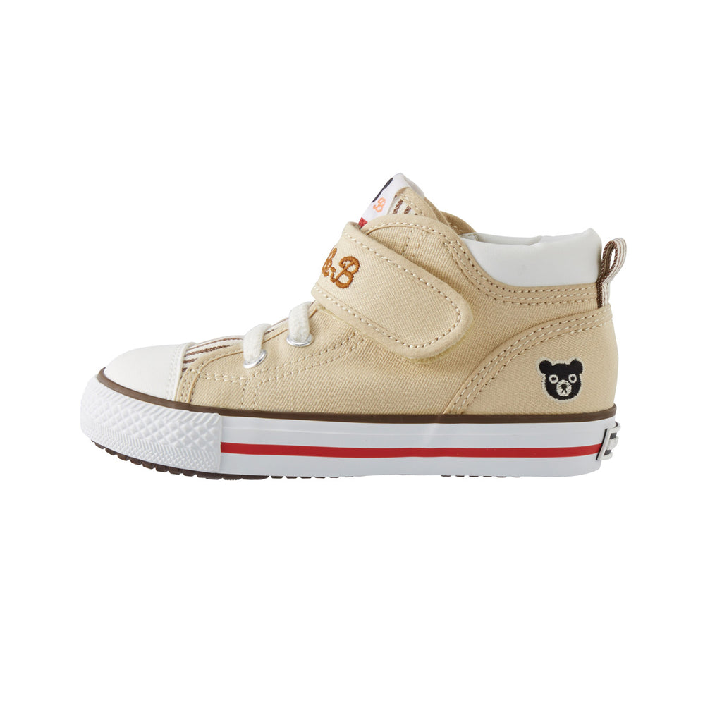 BEIGE DOUBLE B STRIPED HIGH-TOP SHOES