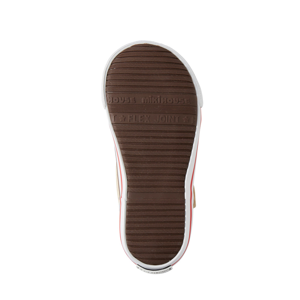 BEIGE DOUBLE B STRIPED HIGH-TOP SHOES