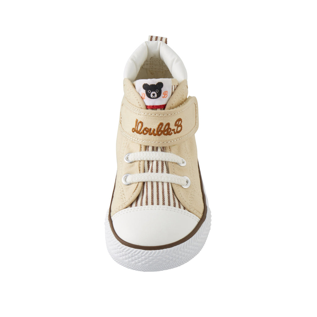 BEIGE DOUBLE B STRIPED HIGH-TOP SHOES