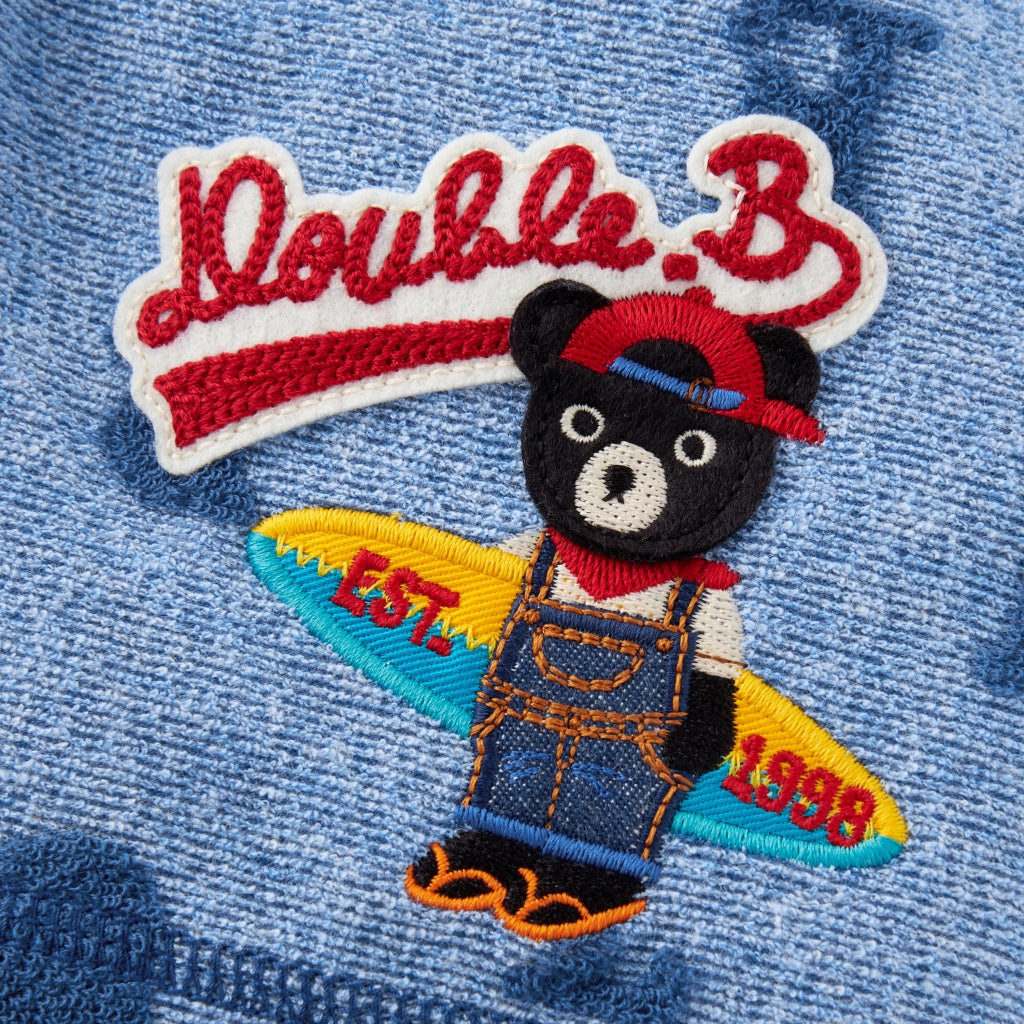 SHORT BLEU DOUBLE B