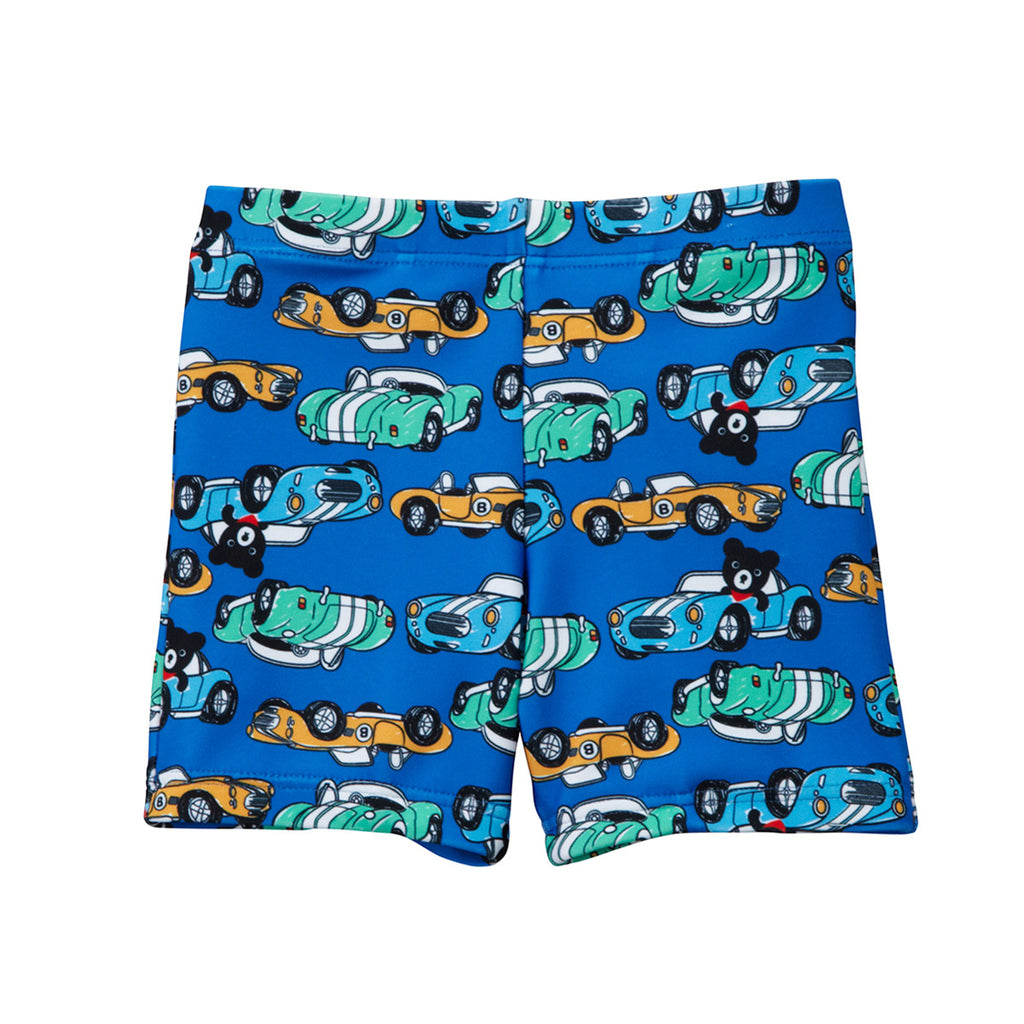 SHORT DE BAIN BLEU VOITURES