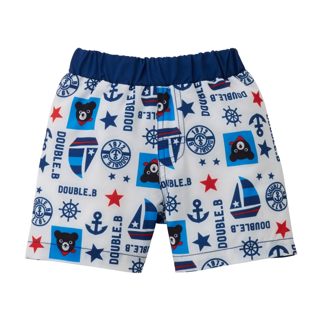 SHORT DE BAIN TRICOLORE DOUBLE B