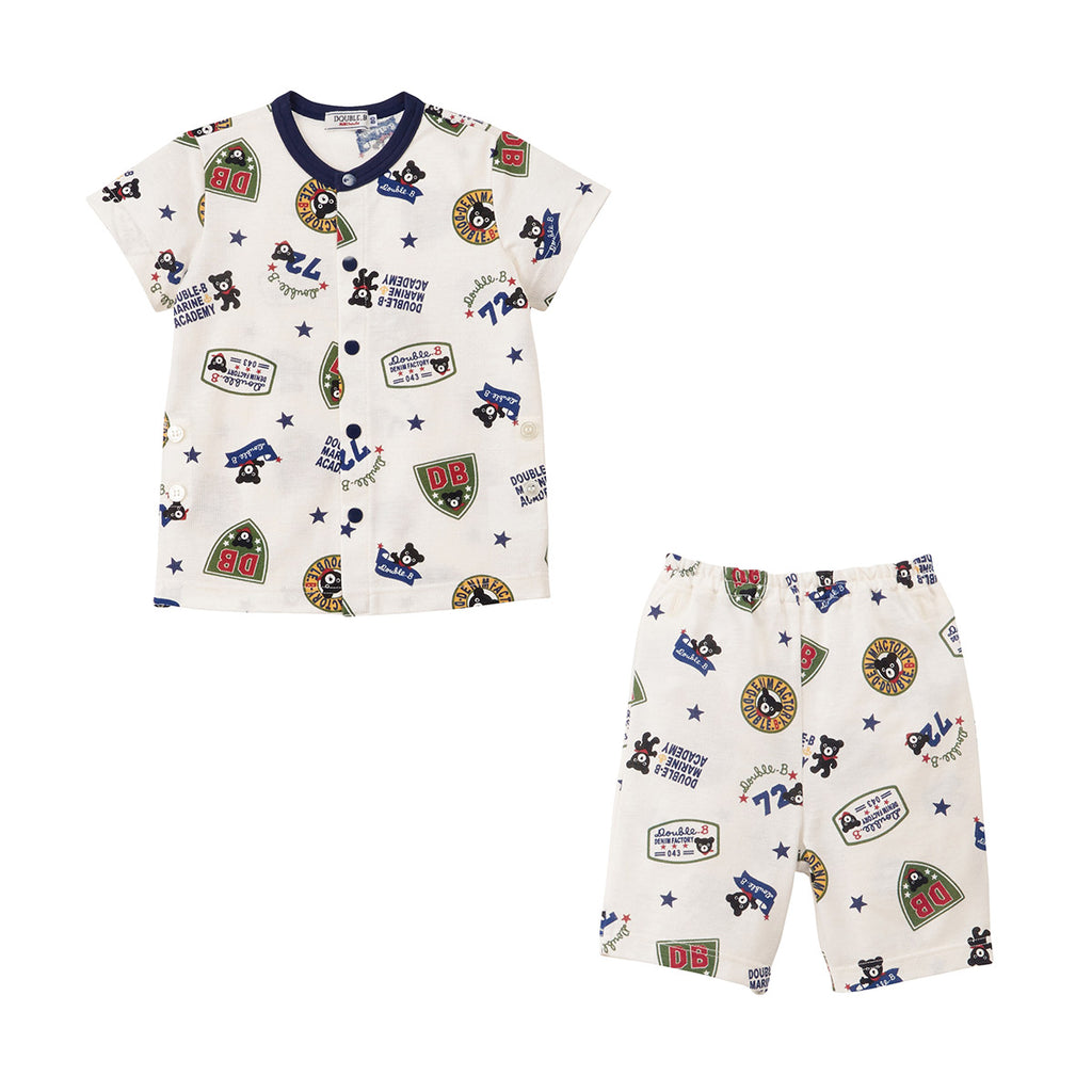 PYJAMA MOTIF ÉCUSSONS DOUBLE B