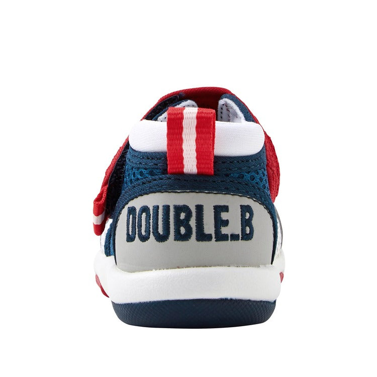 BLUE & RED SEMI-OPEN SANDALS