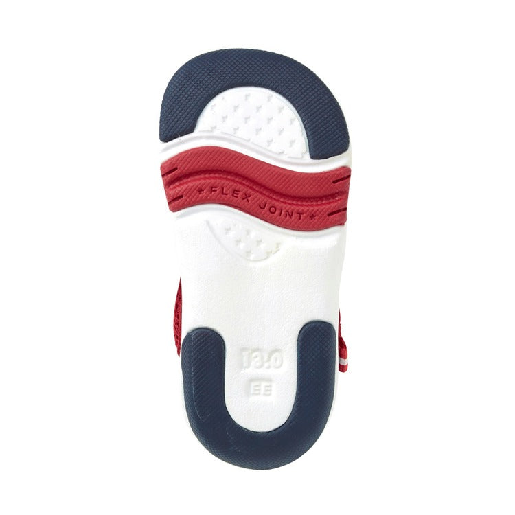 BLUE & RED SEMI-OPEN SANDALS