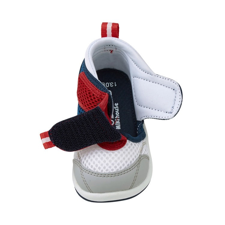 BLUE & RED SEMI-OPEN SANDALS