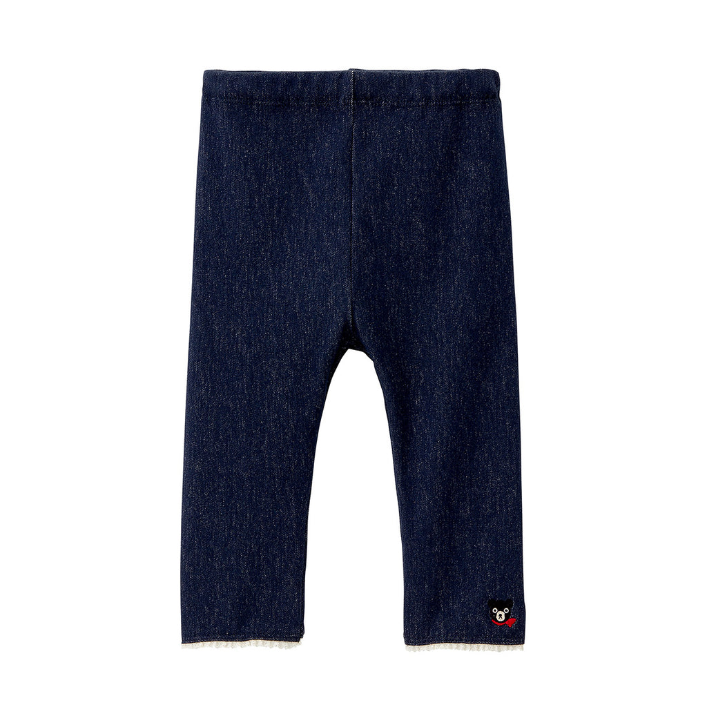 PANTALON EN COTON BLEU INDIGO