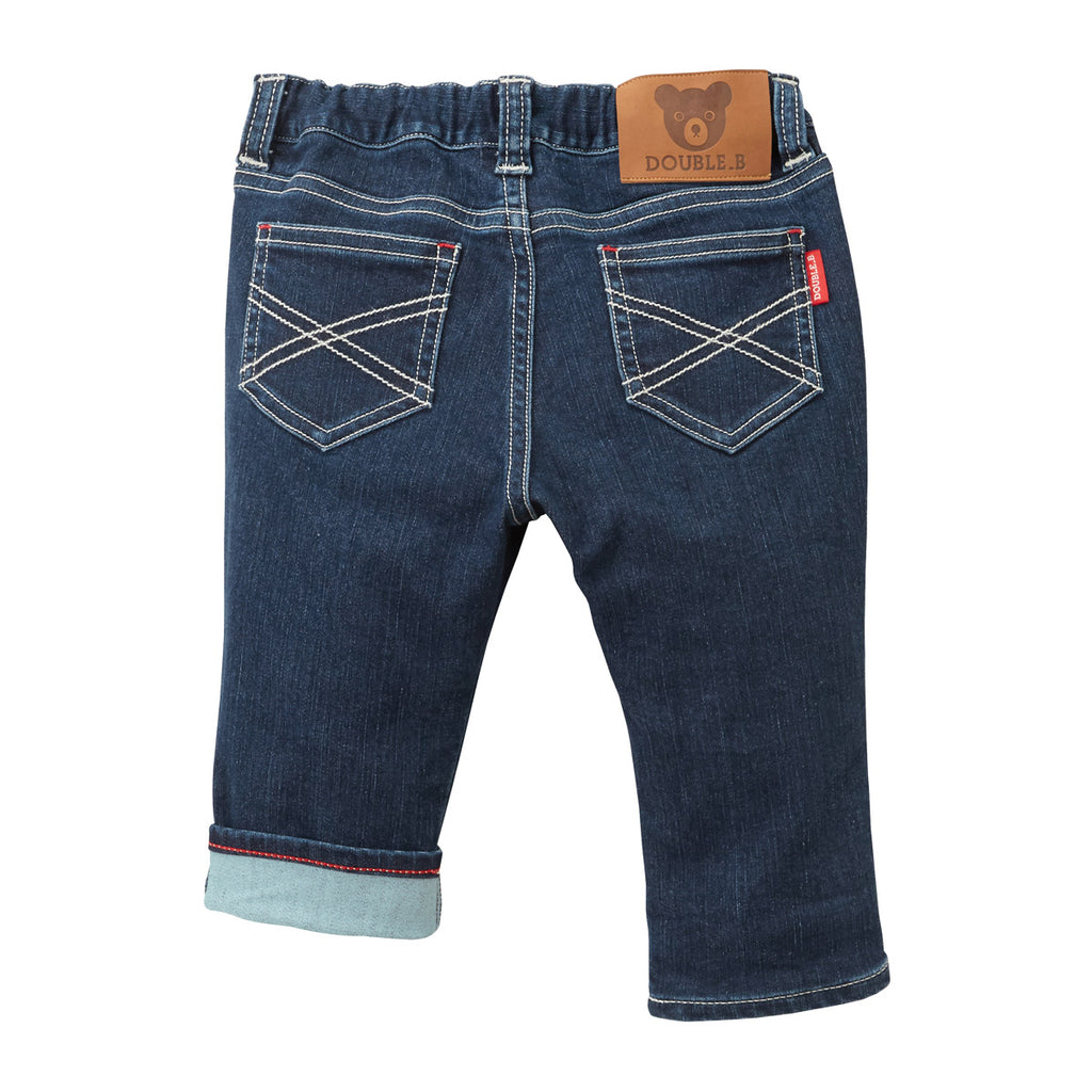 PANTALON EN DENIM BLEU DOUBLE B