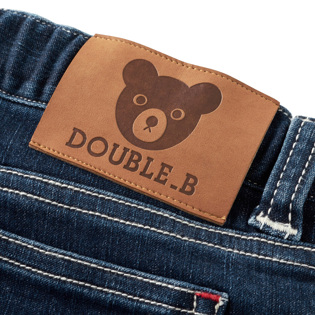 PANTALON EN DENIM BLEU DOUBLE B