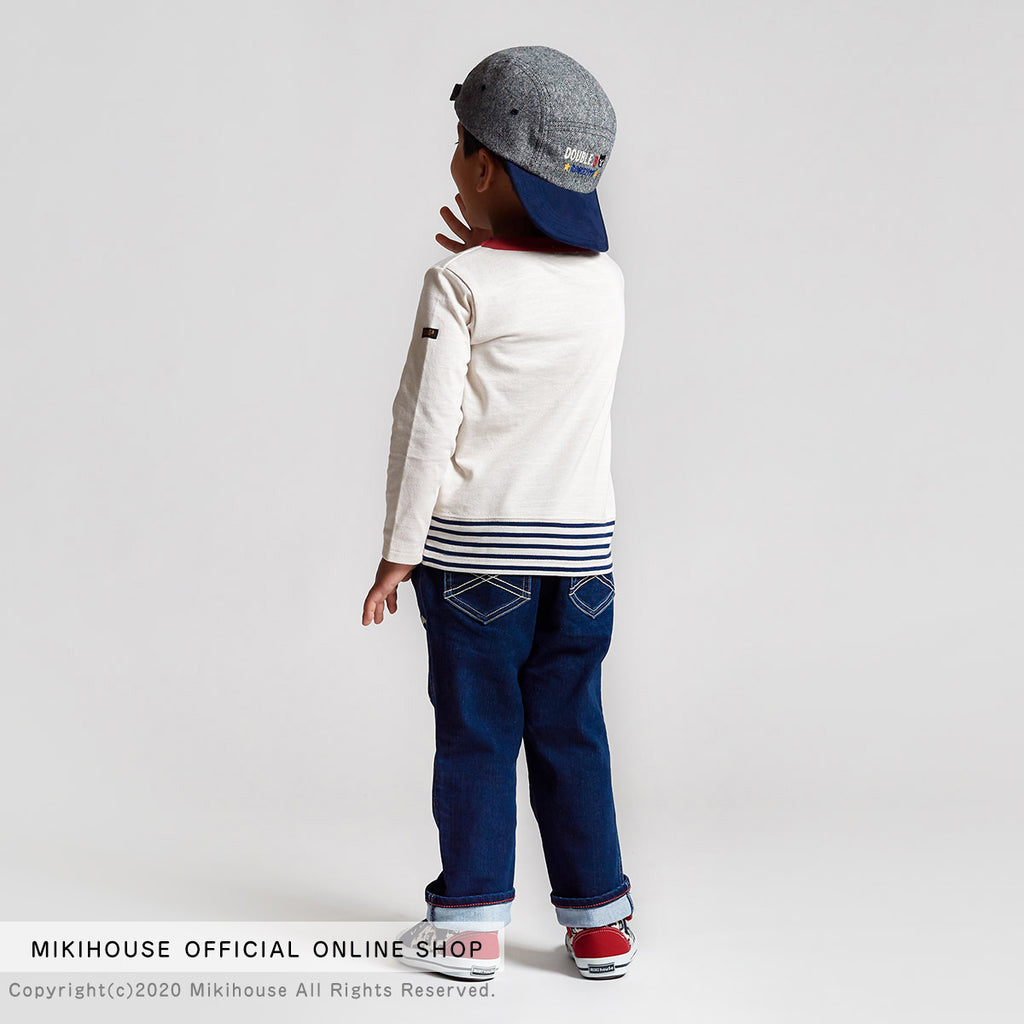 PANTALON EN DENIM BLEU DOUBLE B