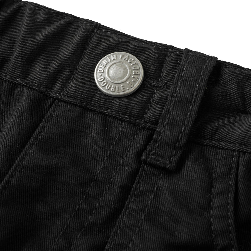 PANTALON EN COTON NOIR DOUBLE B