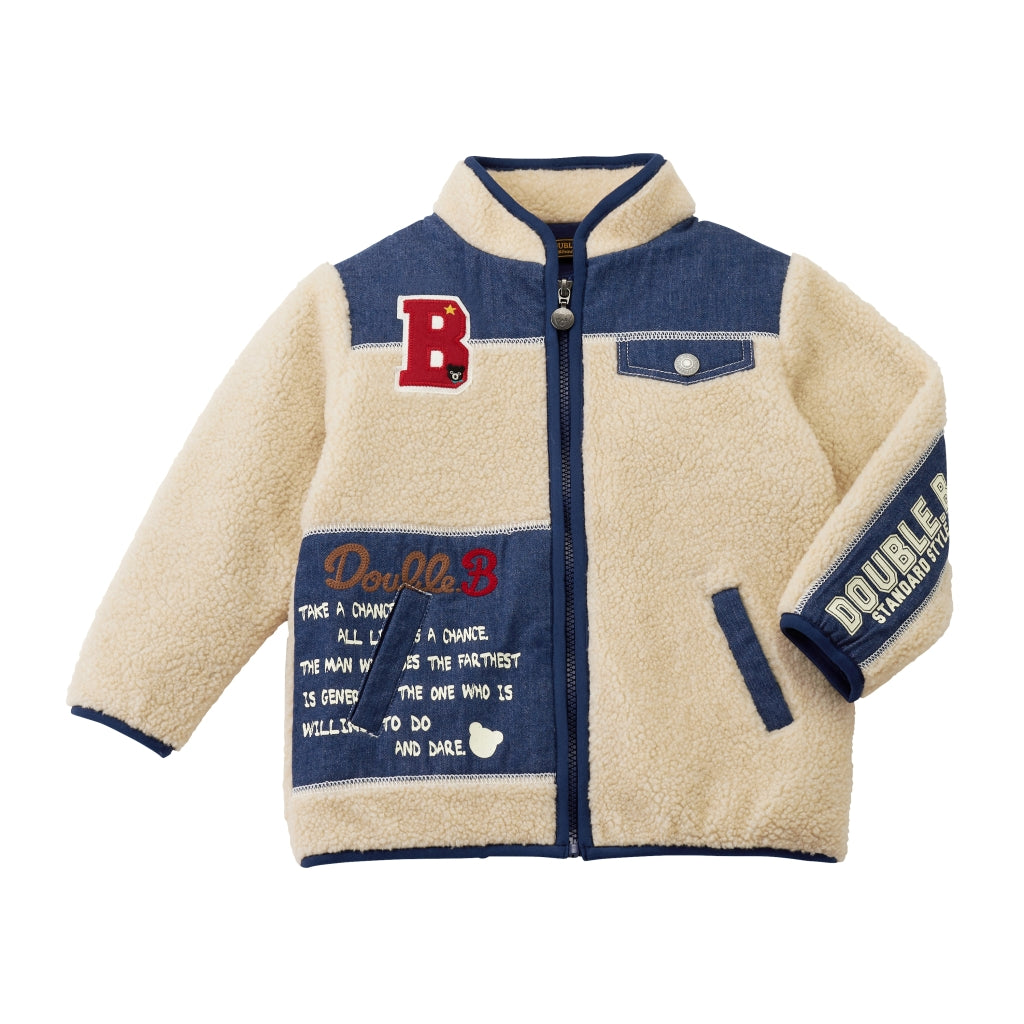 DOUBLE B IVORY JACKET FOR BOYS MIKI HOUSE 